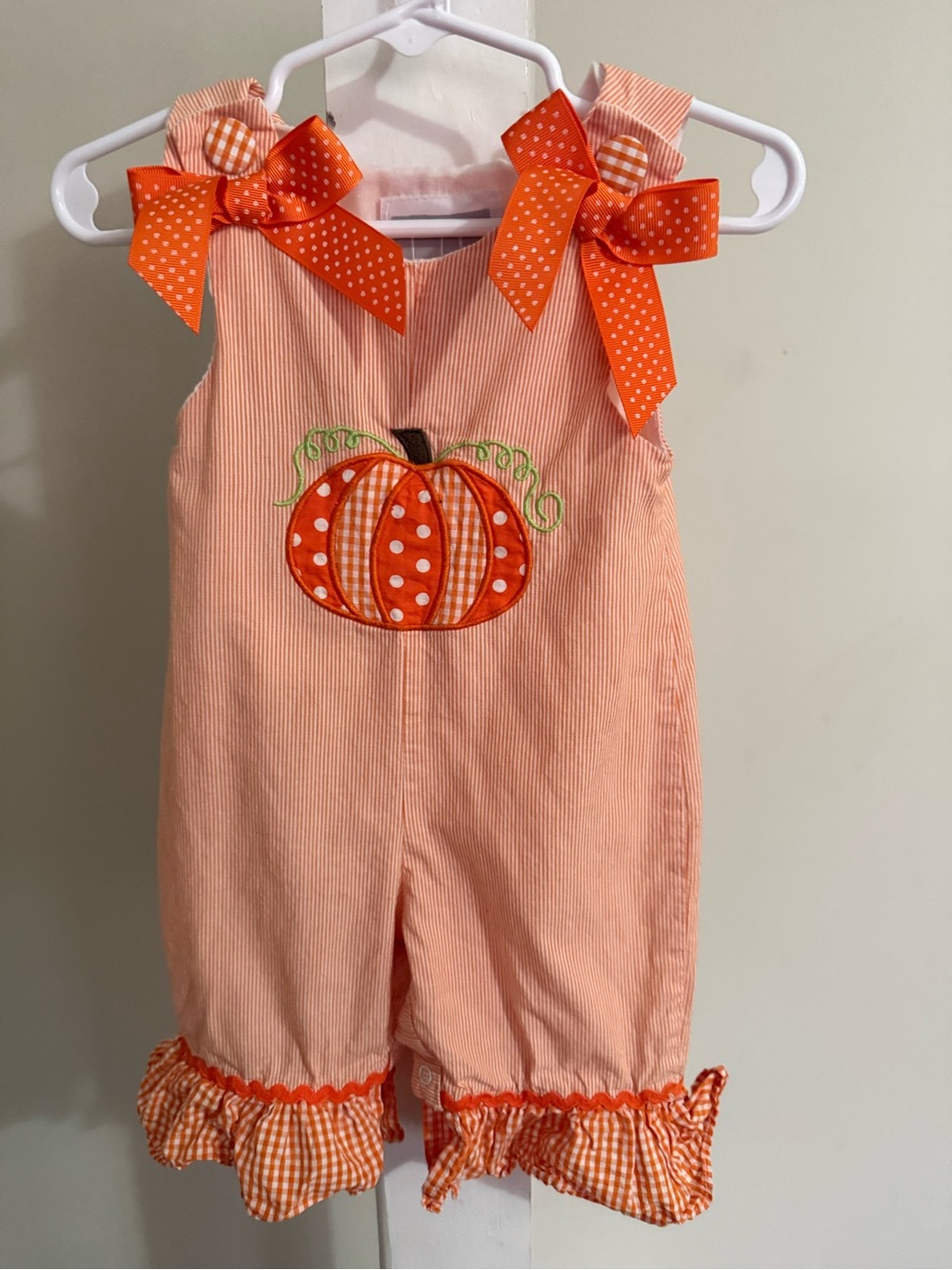 Lil Cactus Fall Pumpkin Romper